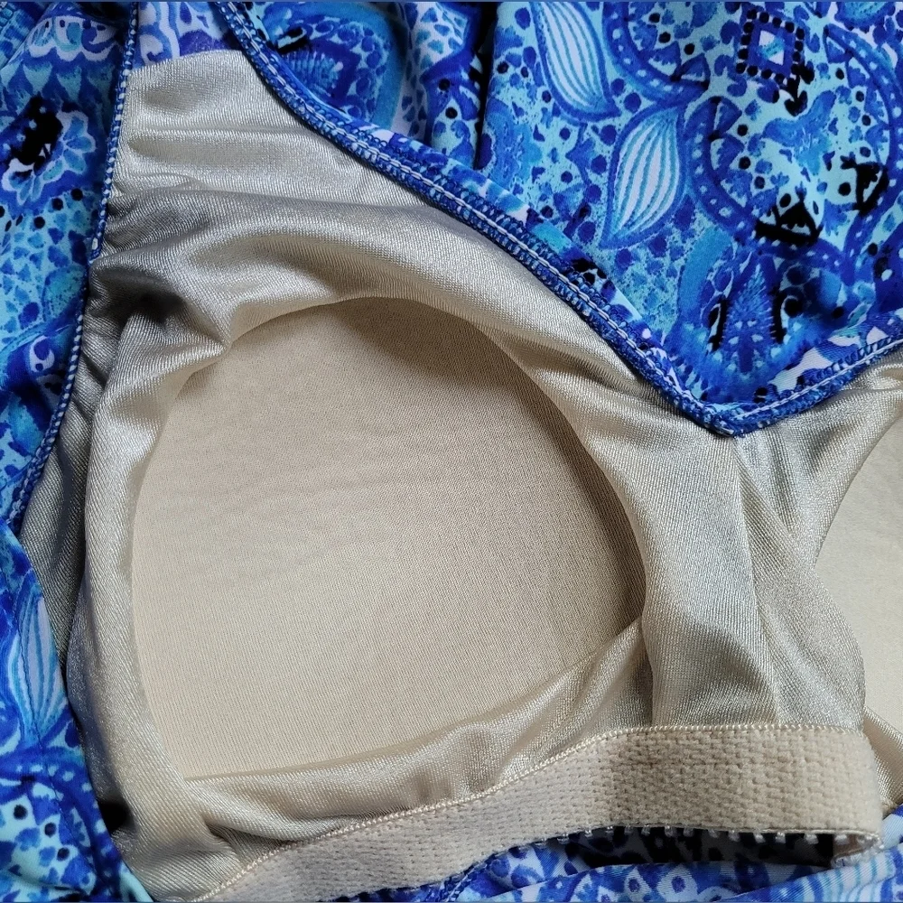 Artisan Ikat Empire Swim Dress One Piece